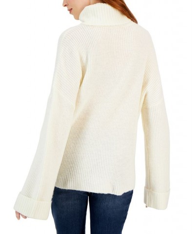 Women's Easy Pull-On Cowlneck Sweater Ivory/Cream $24.30 Sweaters