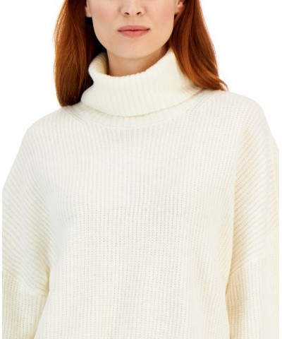 Women's Easy Pull-On Cowlneck Sweater Ivory/Cream $24.30 Sweaters