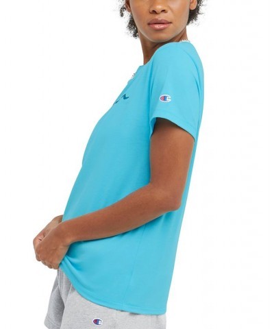 Women's Classic Logo T-Shirt Light Sky Blue $12.36 Tops