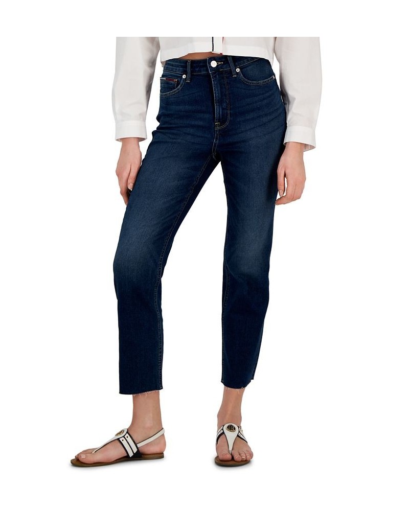 Women's High-Rise Straight Ankle Jeans Timor Wash $17.38 Jeans