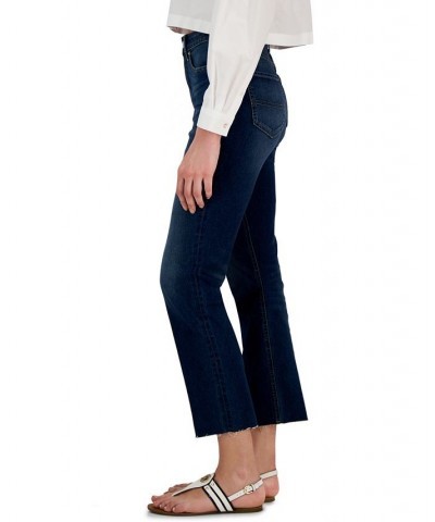 Women's High-Rise Straight Ankle Jeans Timor Wash $17.38 Jeans