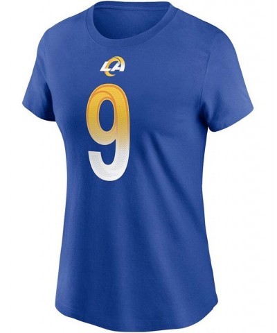 Women's Matthew Stafford Royal Los Angeles Rams Name Number T-shirt Royal $26.49 Tops