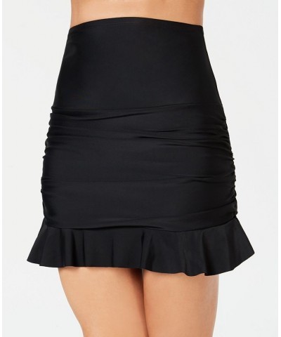 Ruffled Swim Skirt Black $22.50 Swimsuits