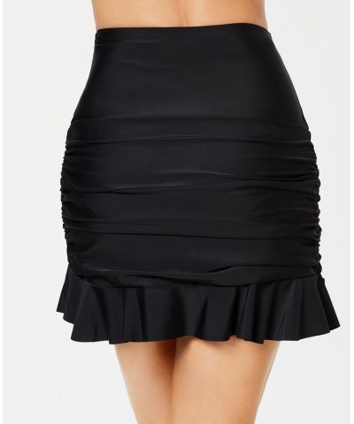 Ruffled Swim Skirt Black $22.50 Swimsuits