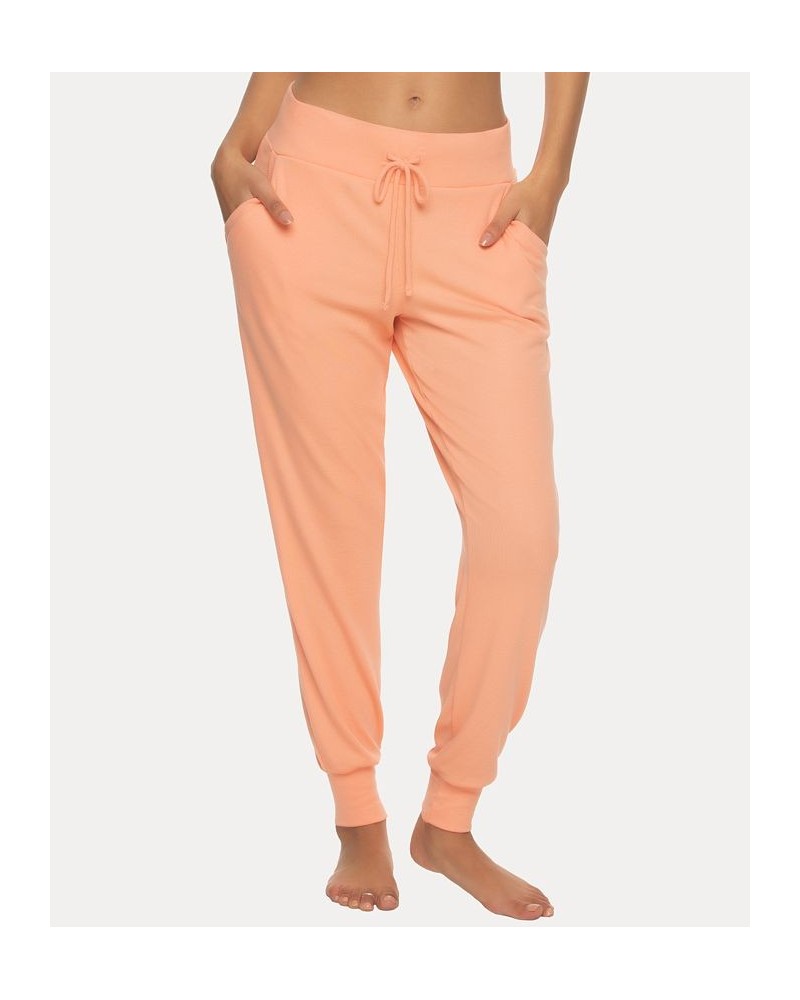 Women's Primavera Rib Joggers Orange $32.50 Sleepwear