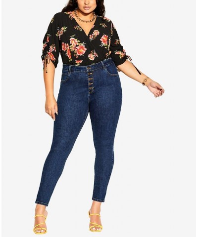 Trendy Plus Size Harley Classic Mid Rise Skinny Jeans Medium Denim $32.39 Jeans