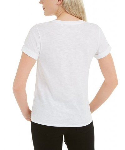 1981 Rolled Cuffed Logo T-Shirt White $12.77 Tops