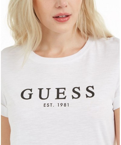 1981 Rolled Cuffed Logo T-Shirt White $12.77 Tops