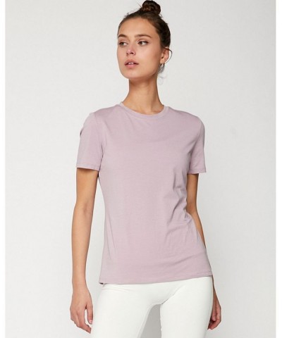 Pima Go Short Sleeve Tee for Women Light/Pastel Purple $26.68 Tops