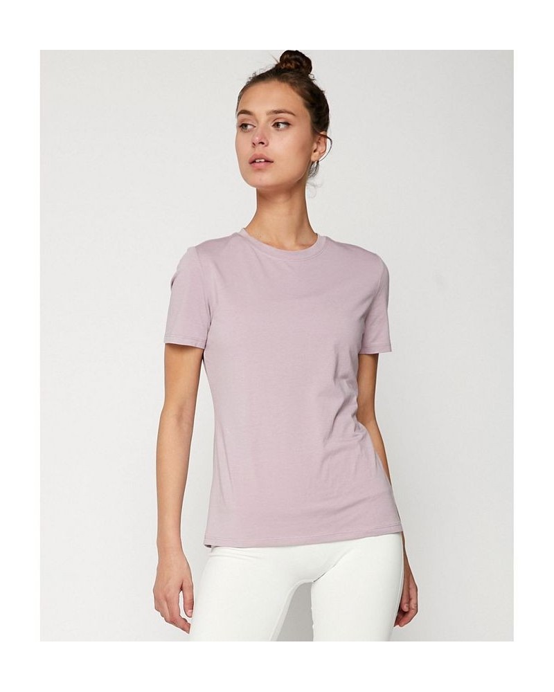 Pima Go Short Sleeve Tee for Women Light/Pastel Purple $26.68 Tops