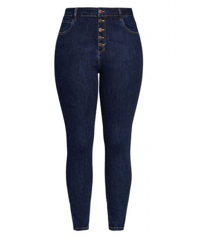 Trendy Plus Size Harley Classic Mid Rise Skinny Jeans Medium Denim $32.39 Jeans