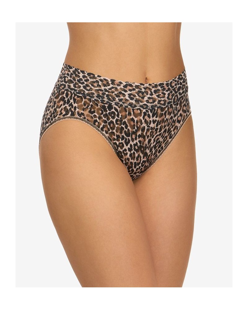 Women's Leopard-Print French Brief 2X2134 Brown/black $18.33 Panty