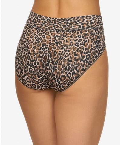 Women's Leopard-Print French Brief 2X2134 Brown/black $18.33 Panty