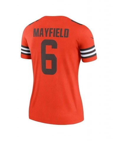 Women's Baker Mayfield Orange Cleveland Browns Inverted Legend Jersey Orange $55.00 Jersey