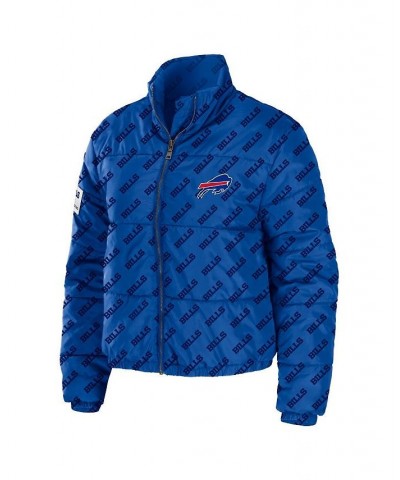 Women's Royal Buffalo Bills Puffer Full-Zip Jacket Blue $37.20 Jackets