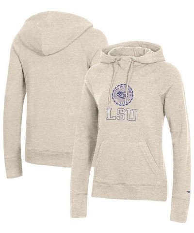 Women's Heathered Oatmeal LSU Tigers College Seal Pullover Hoodie Heathered Oatmeal $27.60 Sweatshirts