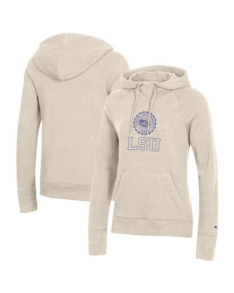 Women's Heathered Oatmeal LSU Tigers College Seal Pullover Hoodie Heathered Oatmeal $27.60 Sweatshirts