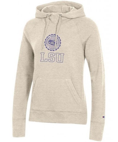 Women's Heathered Oatmeal LSU Tigers College Seal Pullover Hoodie Heathered Oatmeal $27.60 Sweatshirts