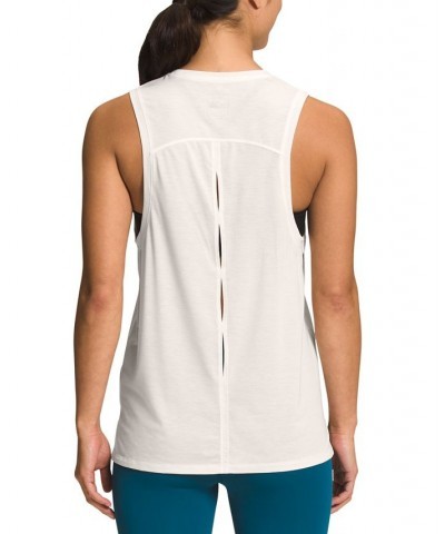 Women's Wander Slitback Tank Top White $22.00 Tops