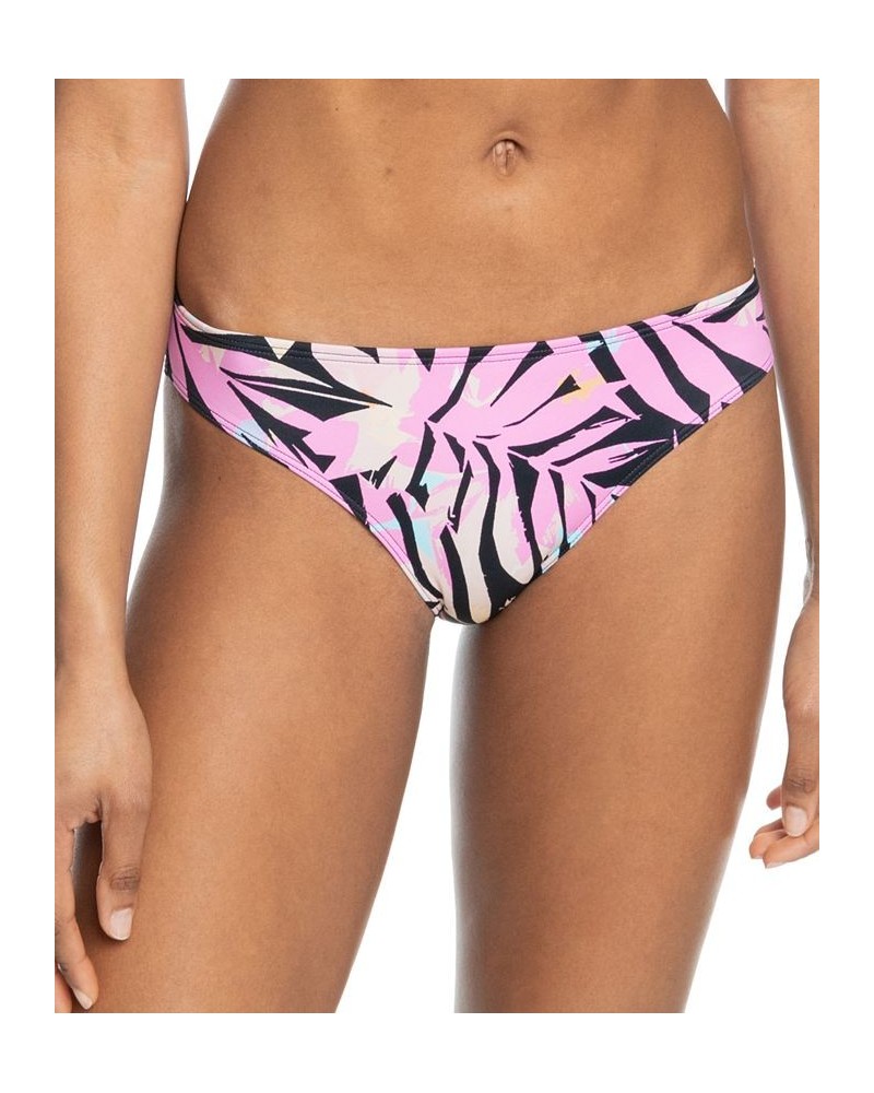 Juniors' Active Printed Hipster Bikini Bottom Anthracite Zebra Jungle $33.60 Swimsuits