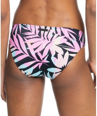 Juniors' Active Printed Hipster Bikini Bottom Anthracite Zebra Jungle $33.60 Swimsuits