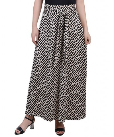 Women's Missy Maxi Skirt with Sash Waist Tie Greek Key $17.60 Skirts