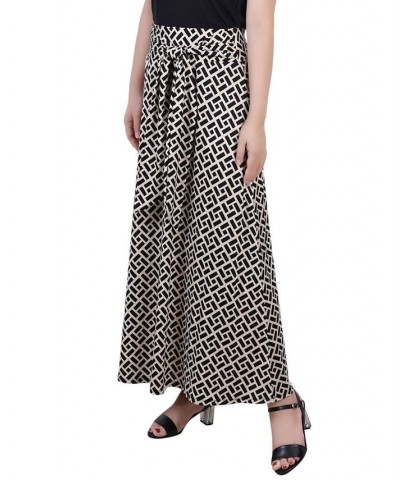 Women's Missy Maxi Skirt with Sash Waist Tie Greek Key $17.60 Skirts