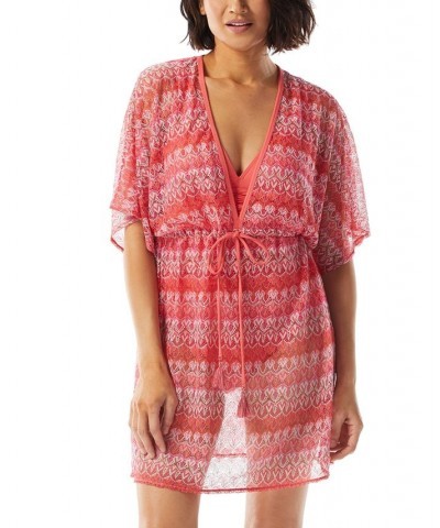 Women's Contours Caftan Printed Cover-Up Dress Multi $32.64 Swimsuits