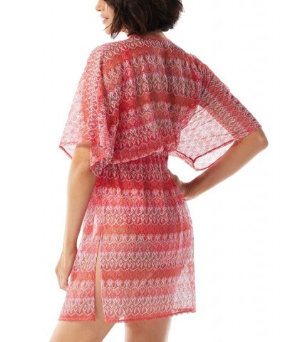 Women's Contours Caftan Printed Cover-Up Dress Multi $32.64 Swimsuits