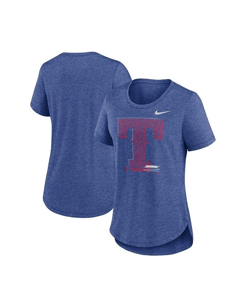 Women's Heather Royal Texas Rangers Touch Tri-Blend T-shirt Heather Royal $26.09 Tops