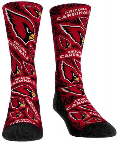 Women's Arizona Cardinals Logo Sketch Multi Crew Socks Multi $15.29 Socks