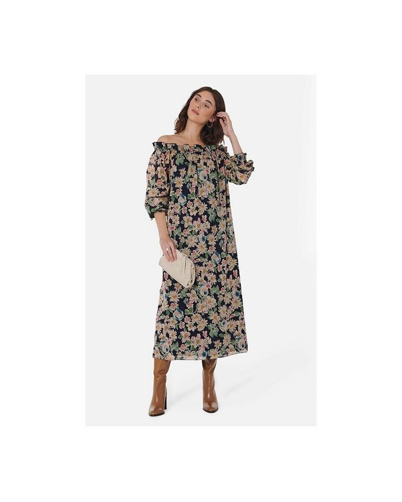 Women's Grace Dress in Navy Floral Navy floral $176.00 Dresses