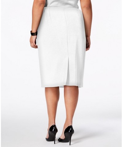 Plus Size Skimmer Skirt Black $45.39 Skirts