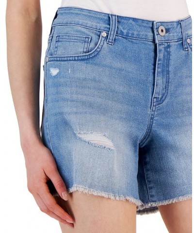 Women's Distressed Frayed-Hem Shorts Camarillo Med Wash $17.99 Shorts