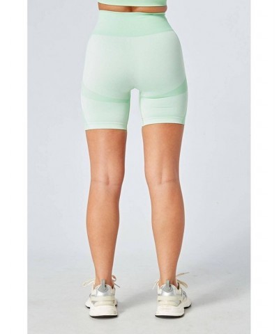 Recycled Colour Block Body Fit Cycling Shorts - Green Green $22.08 Shorts