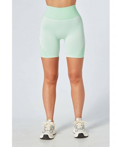 Recycled Colour Block Body Fit Cycling Shorts - Green Green $22.08 Shorts