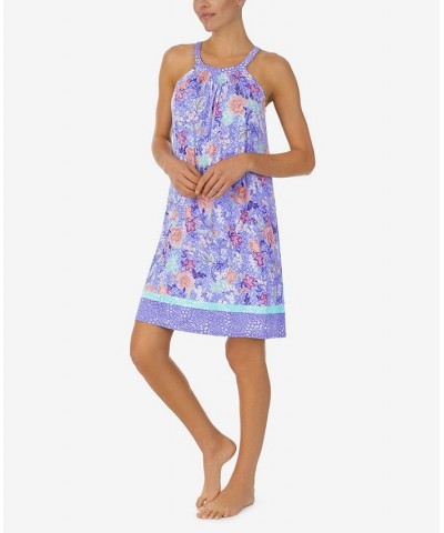 Women's Sleeveless Sleep Chemise Peri Floral $26.66 Sleepwear