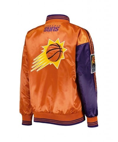 Women's Purple Orange Phoenix Suns Split Colorblock Satin Full-Snap Varsity Jacket Purple, Orange $67.20 Jackets