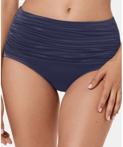 Twist-Front Bikini Top & High-Waist Bottoms Blue $46.64 Swimsuits