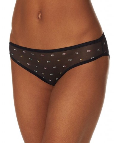 Logo Mesh Bikini Underwear DK5086 Shadow Logo Print $9.74 Panty