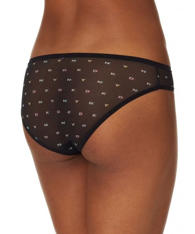 Logo Mesh Bikini Underwear DK5086 Shadow Logo Print $9.74 Panty