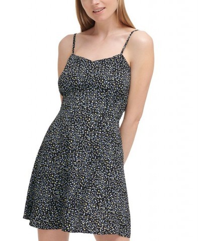 Printed A-Line Dress Gray $19.88 Dresses