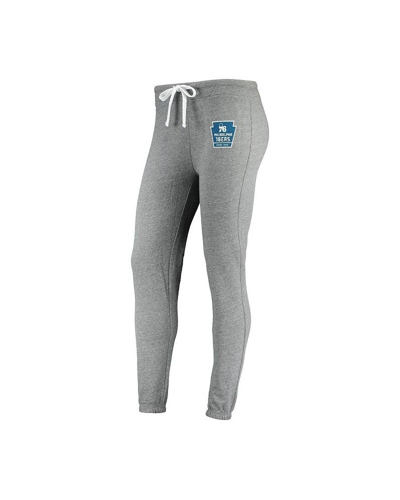 Women's Gray Philadelphia 76ers Dundee Classic Sweatpants Gray $37.60 Pants