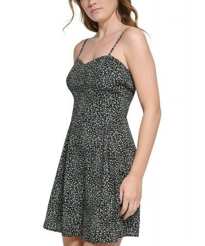 Printed A-Line Dress Gray $19.88 Dresses