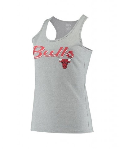 Women's Chicago Bulls Anchor Tank Top and Pants Sleep Set Heathered Gray, Heathered Red $23.40 Pajama