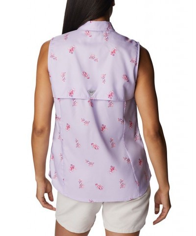 Women's Super Tamiami Sleeveless Shirt Purple $31.90 Tops