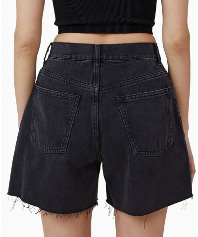 Women's A-Line Denim Shorts Bells Blue $27.99 Shorts