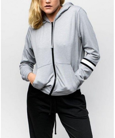 Women's Reneu Earth Zip Up Hoodie Gray $27.88 Sweatshirts