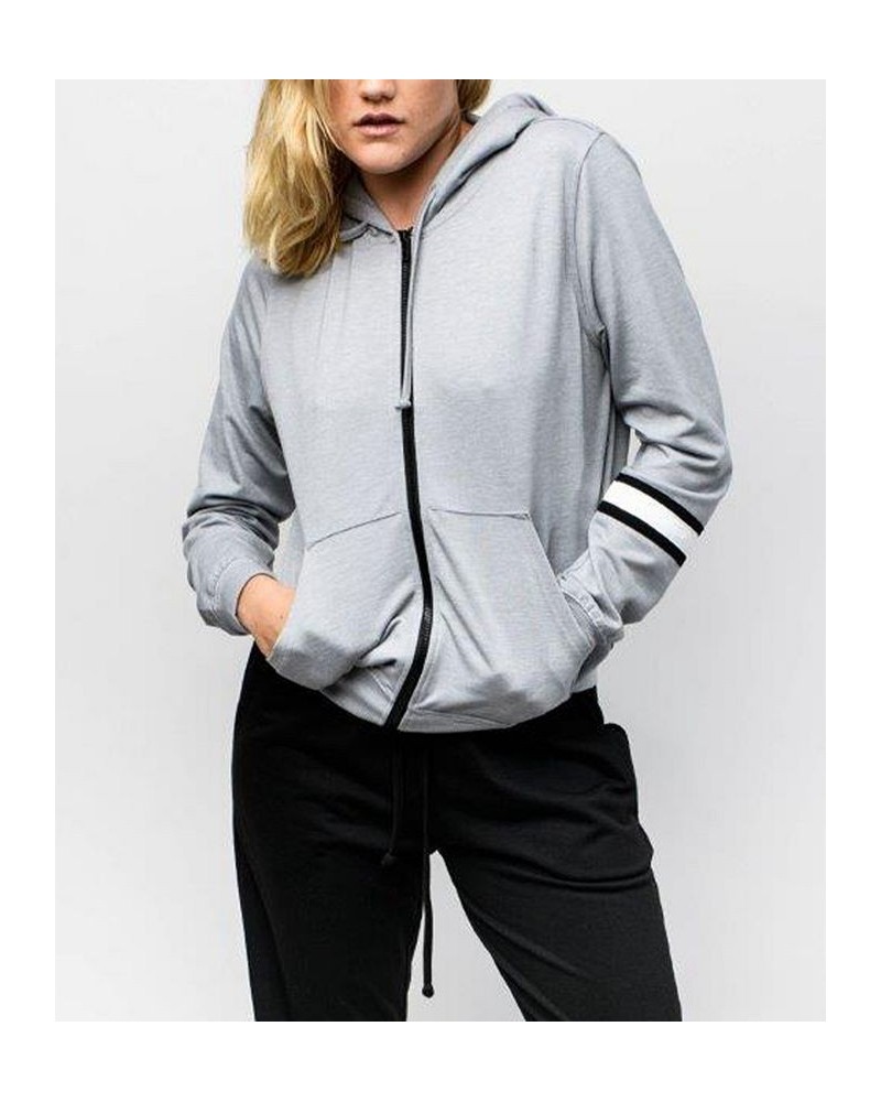 Women's Reneu Earth Zip Up Hoodie Gray $27.88 Sweatshirts