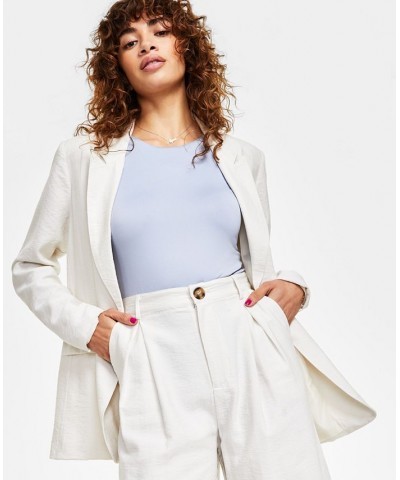 Oversized Blazer Squareneck Tee Wide Leg Trouser Cream $22.25 Pants